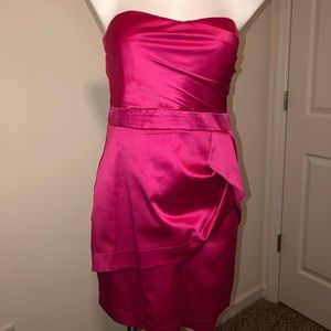 Hot pink sleeveless dress
